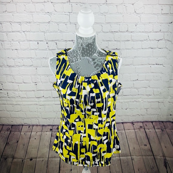 Banana Republic Tops - Banana Republic Green, Blue and White blouse SZ S